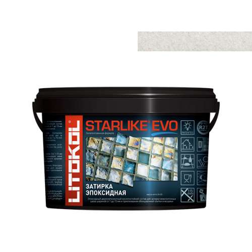 Эпоксидная затирочная смесь STARLIKE EVO, ведро, 5 кг, Оттенок S.102 Bianco Ghiaccio – ТСК Дипломат